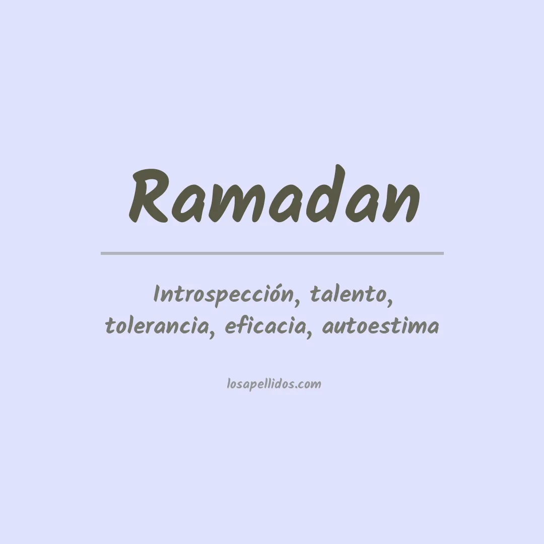 Apellido Ramadan