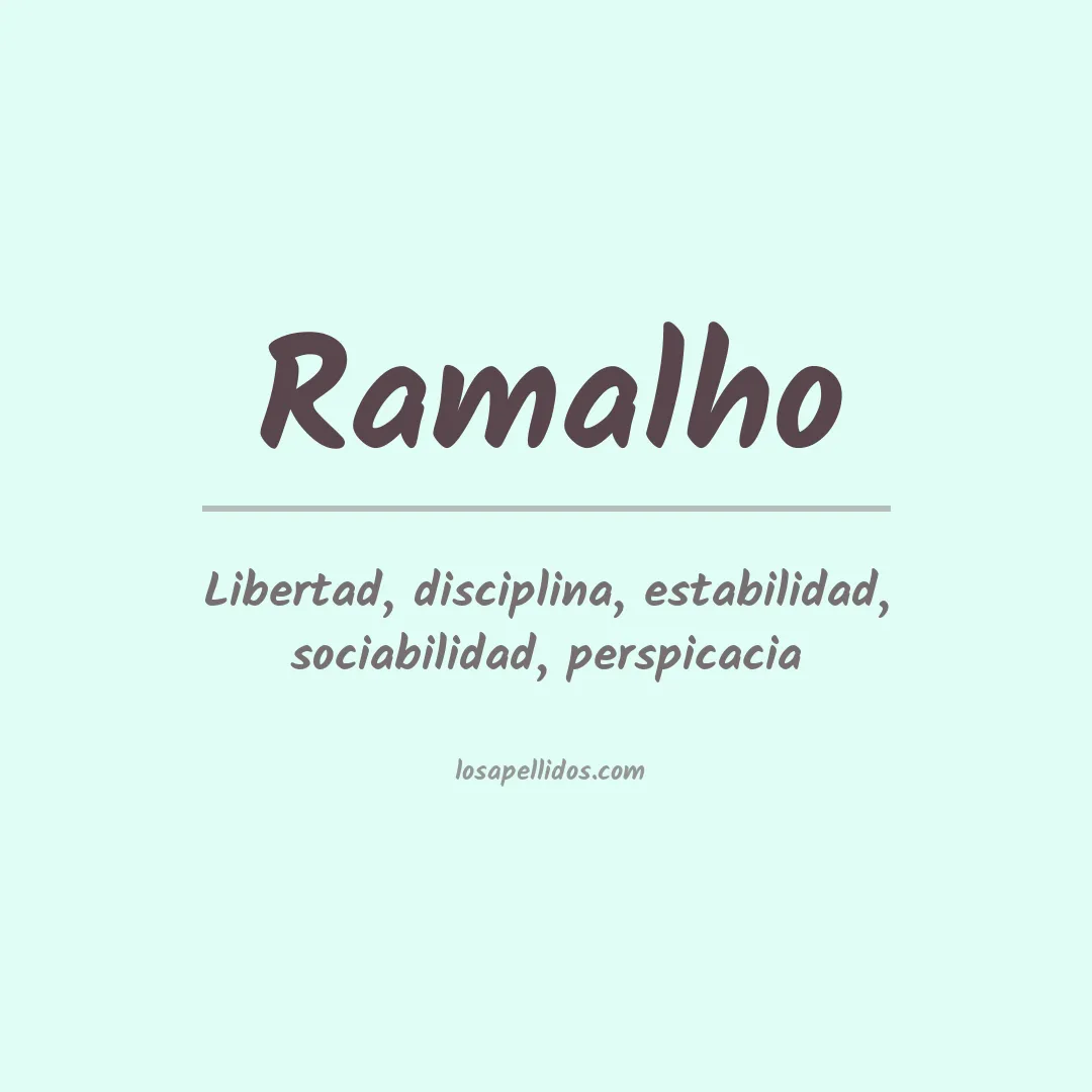 Apellido Ramalho