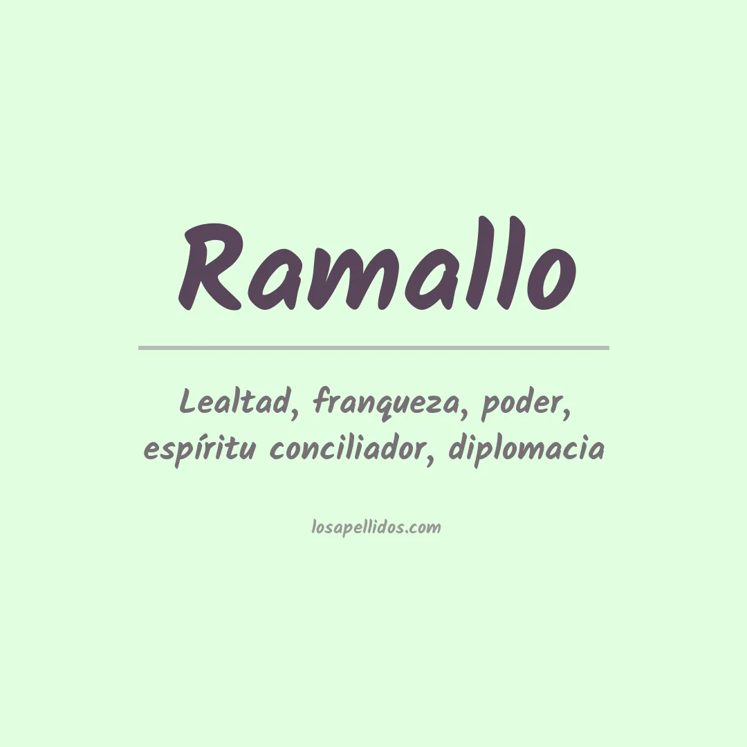 Apellido Ramallo