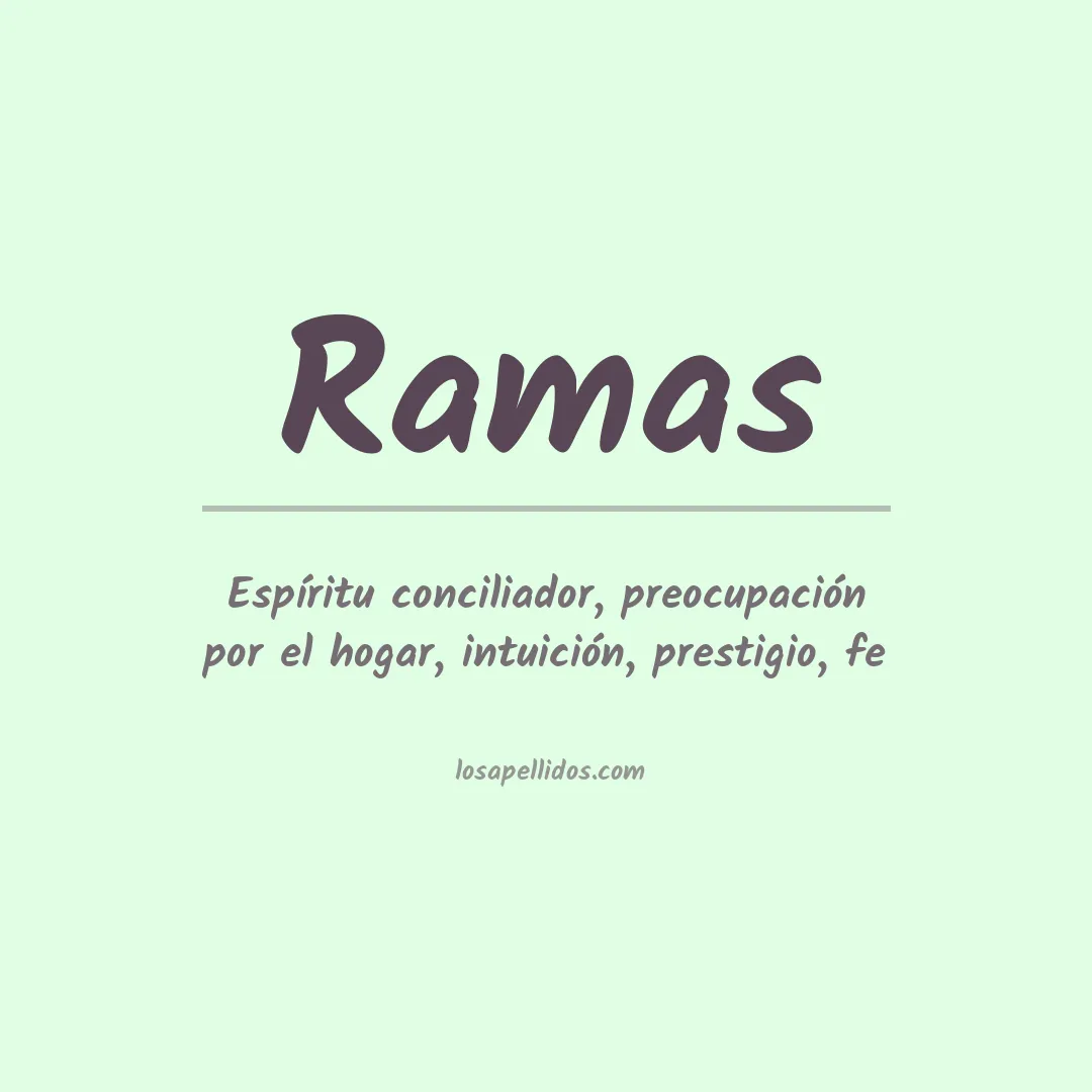 Apellido Ramas