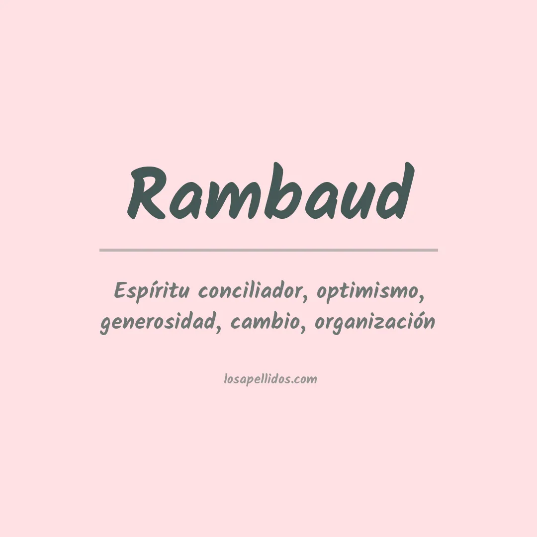 Apellido Rambaud