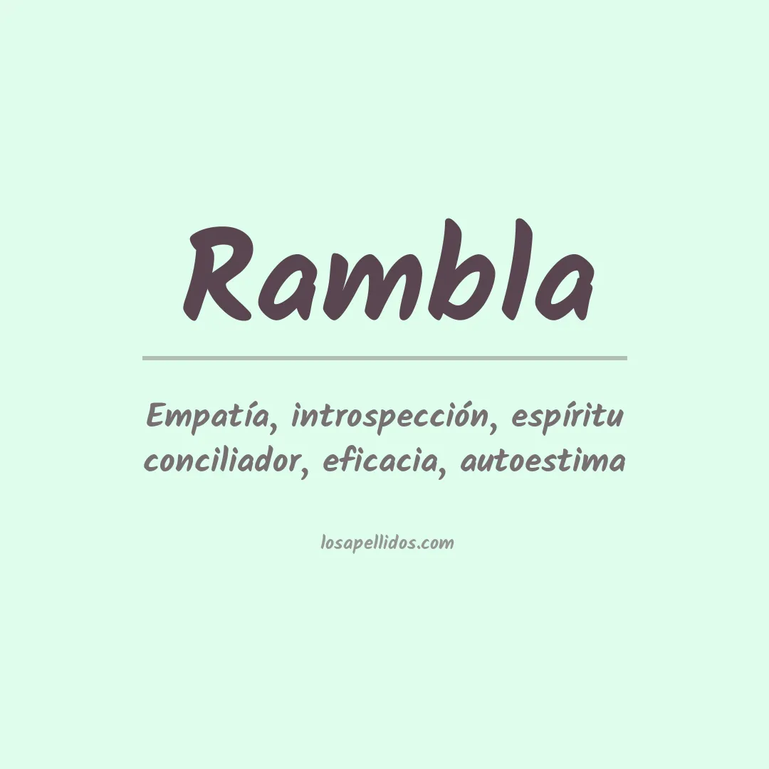 Apellido Rambla