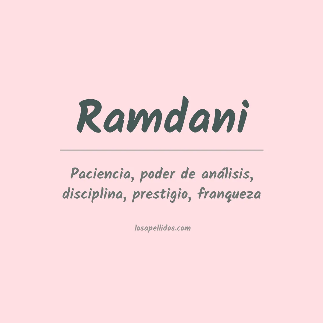 Apellido Ramdani