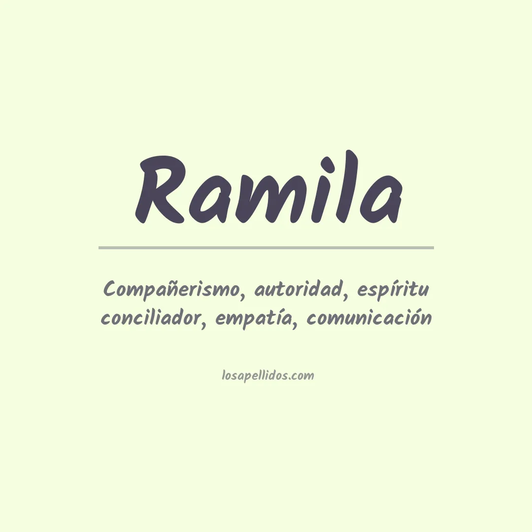 Apellido Ramila