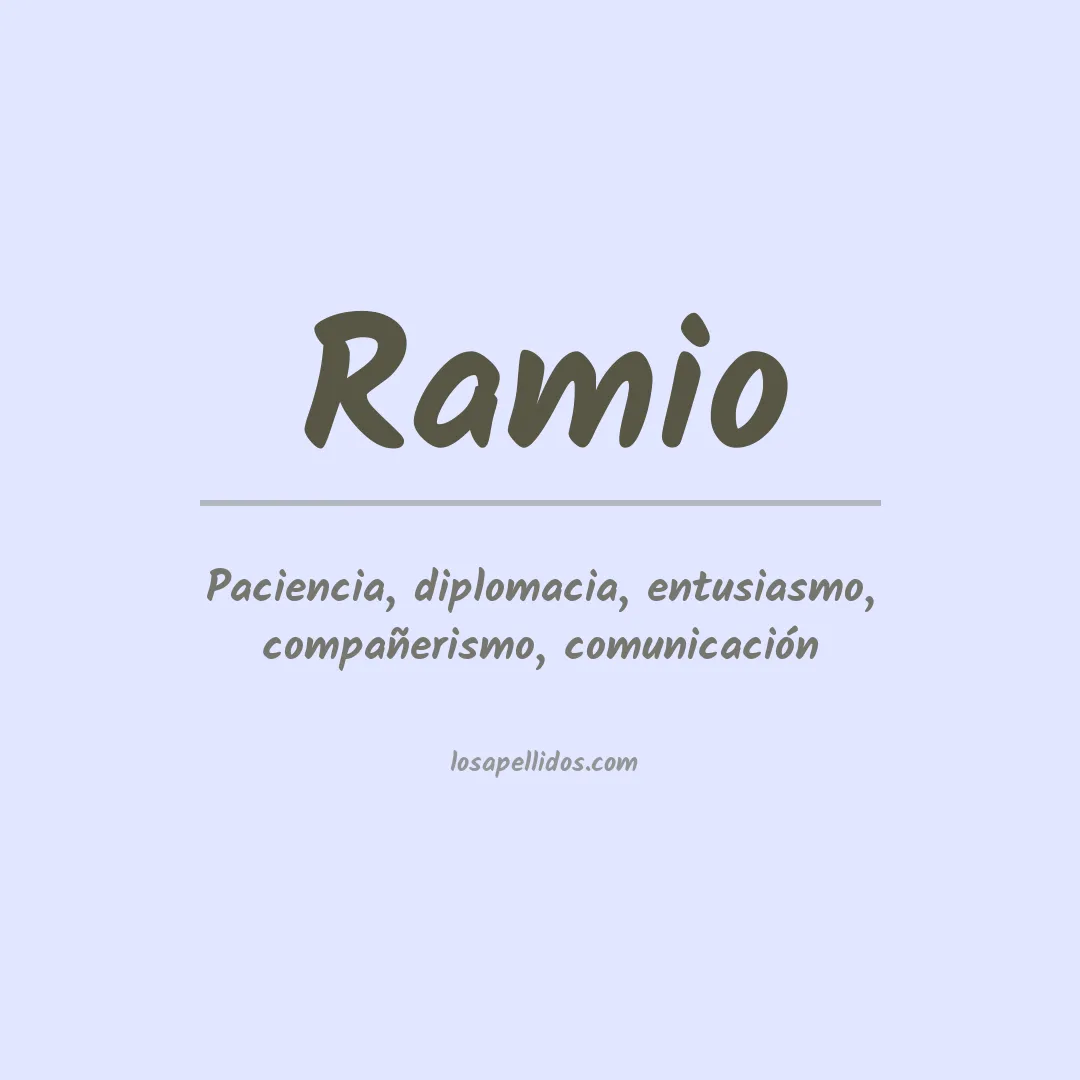 Apellido Ramio