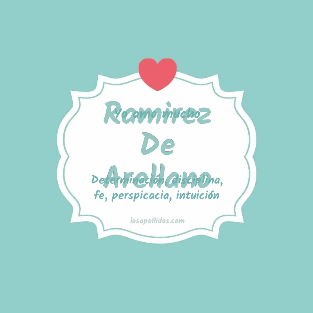 Yo amo mucho Ramirez de arellano