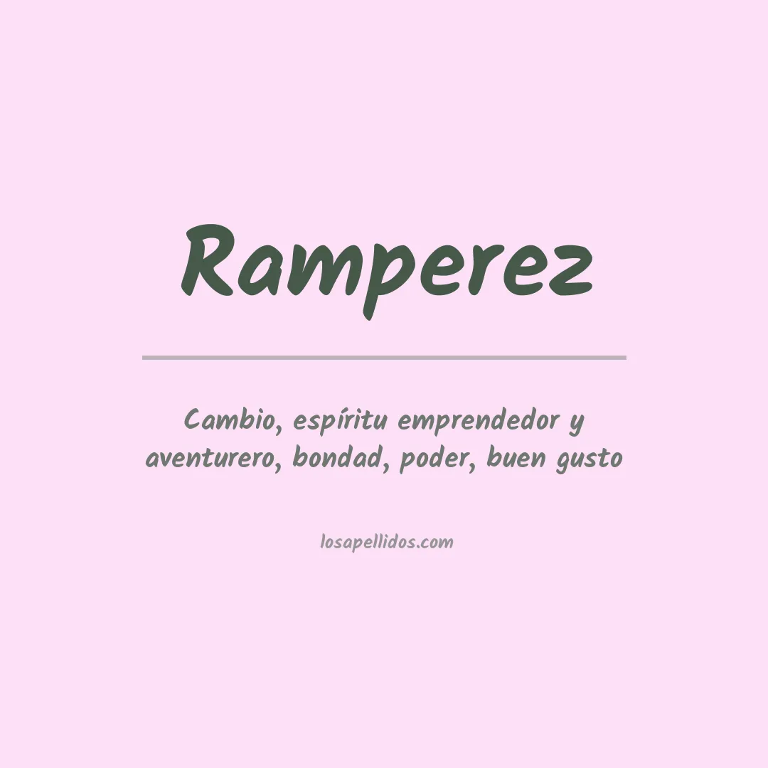 Apellido Ramperez