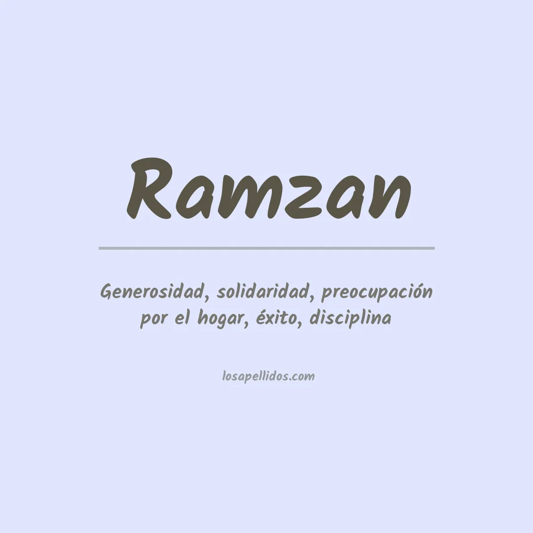 Apellido Ramzan