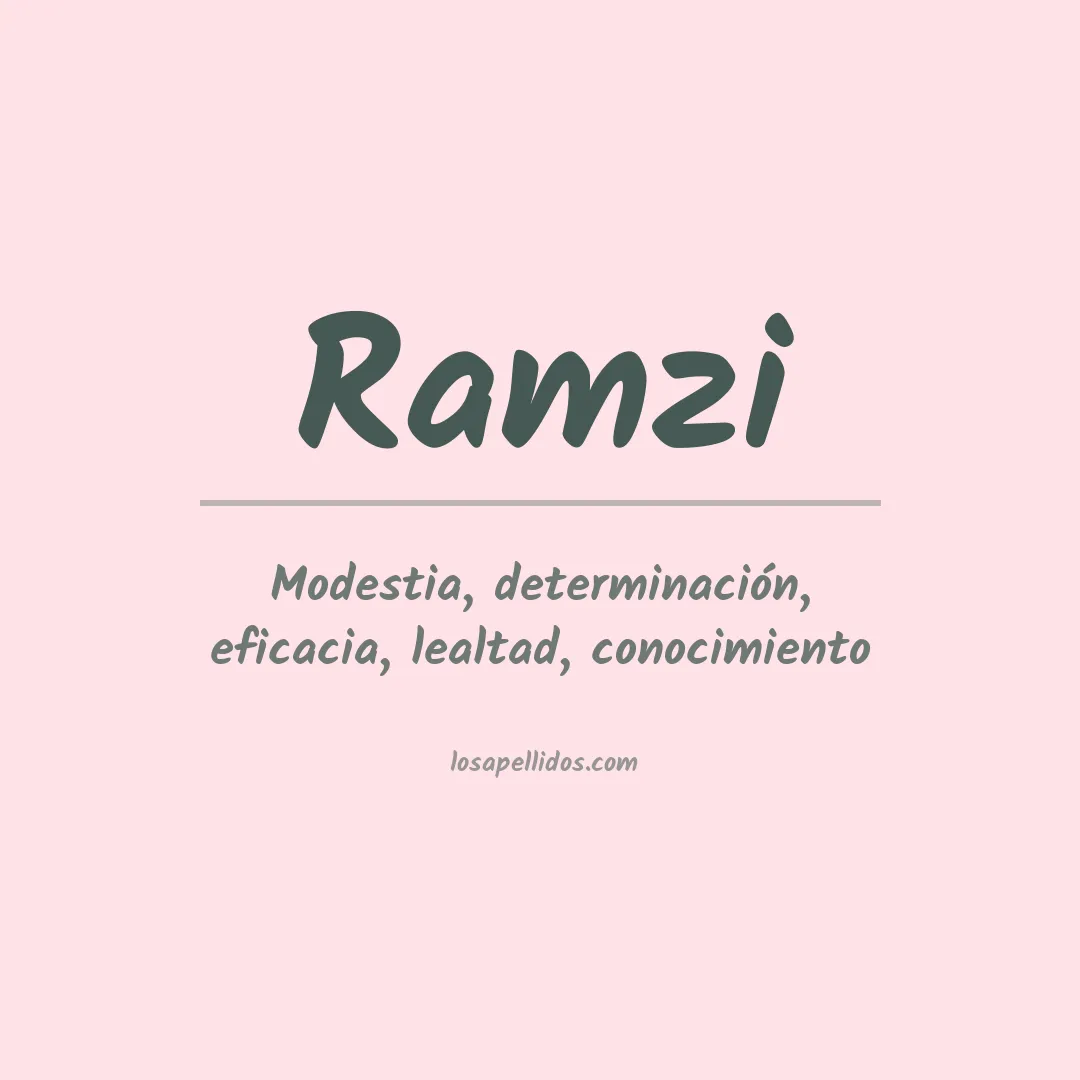 Apellido Ramzi
