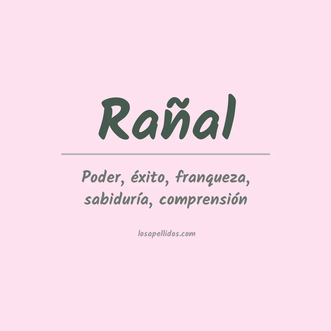 Apellido Rañal