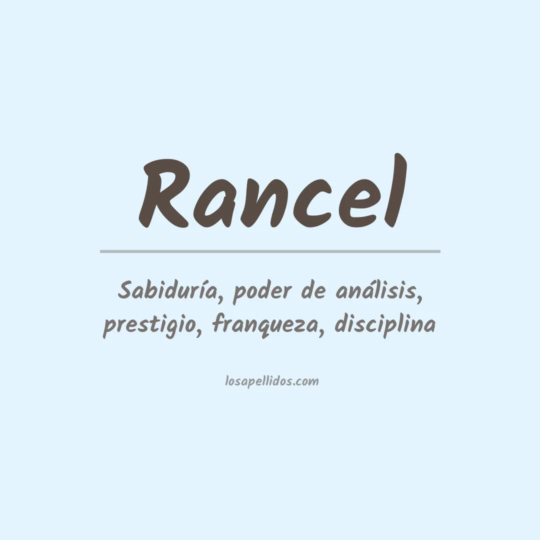 Apellido Rancel