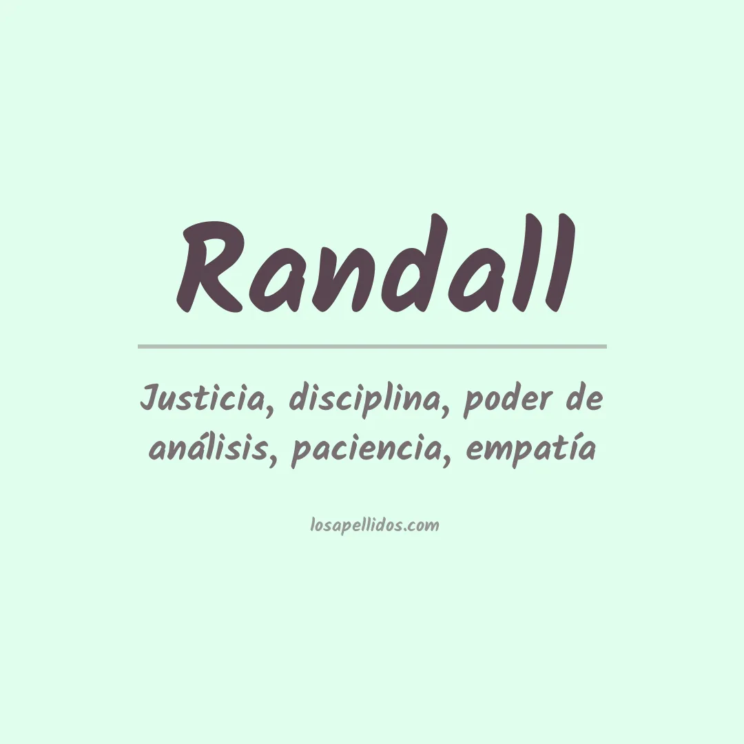 Apellido Randall