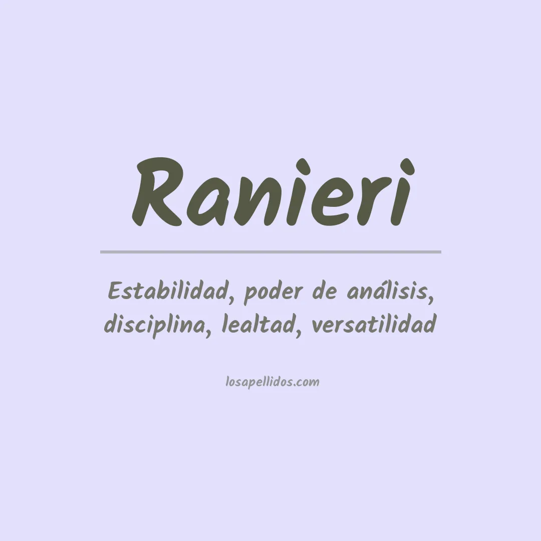 Apellido Ranieri