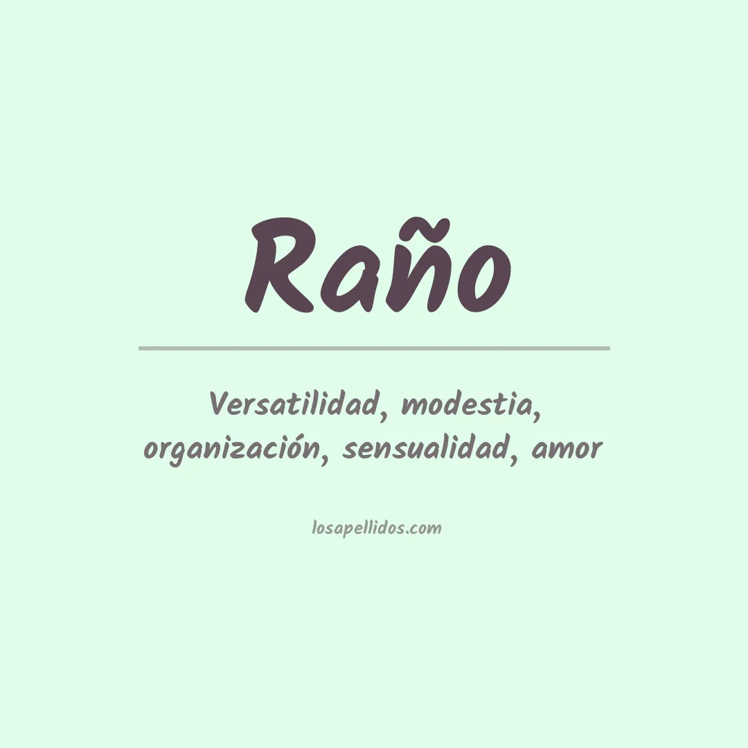 Apellido Raño