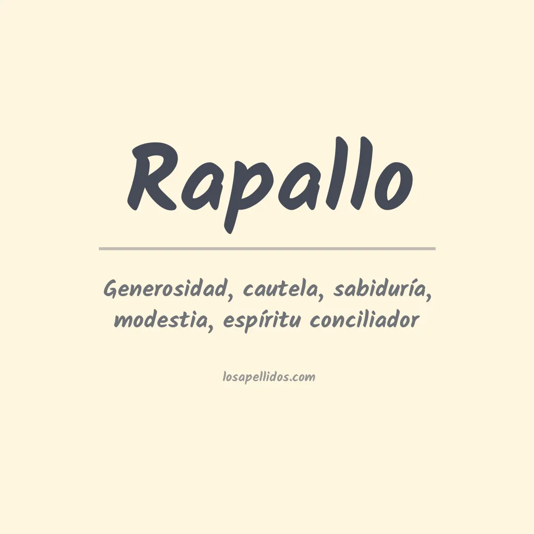 Apellido Rapallo