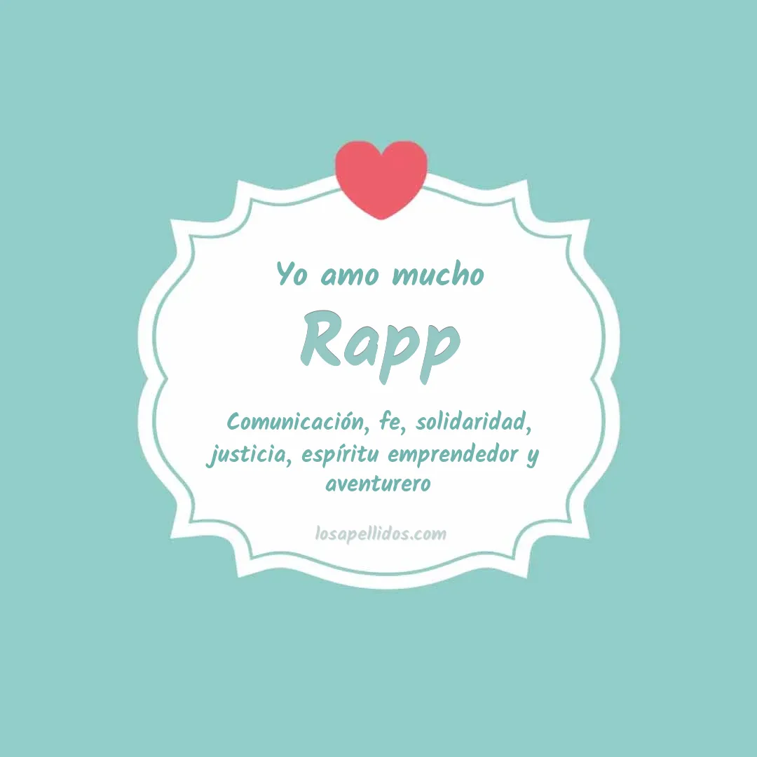 Yo amo mucho Rapp