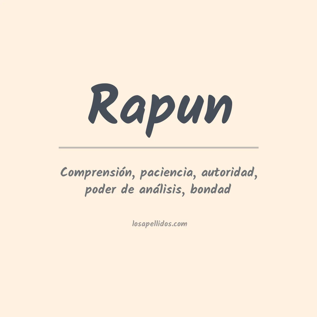Apellido Rapun