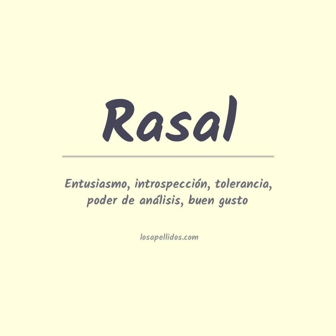 Apellido Rasal
