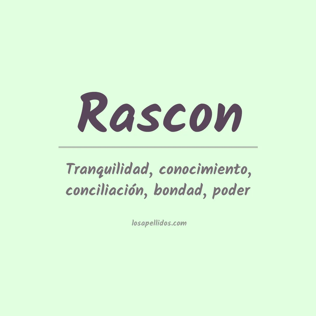Apellido Rascón