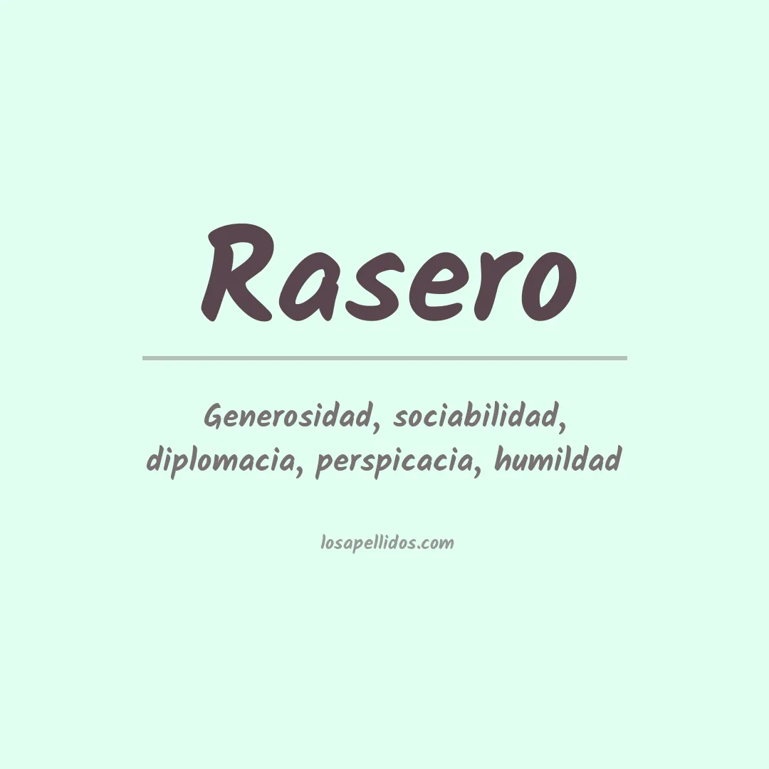 Apellido Rasero