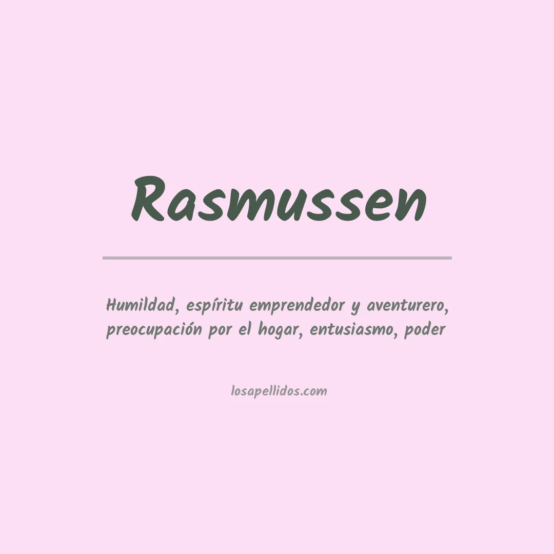Apellido Rasmussen