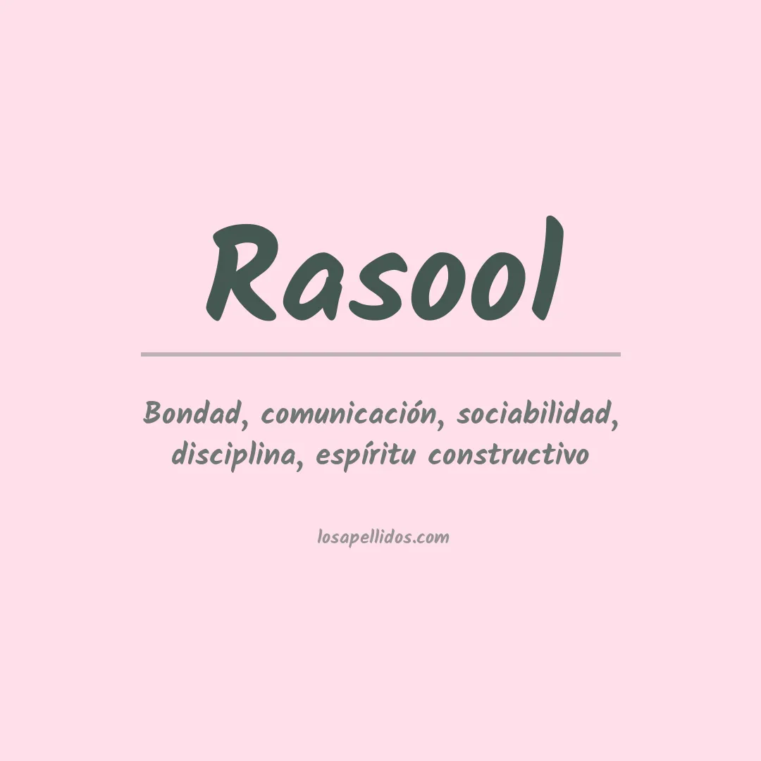 Apellido Rasool