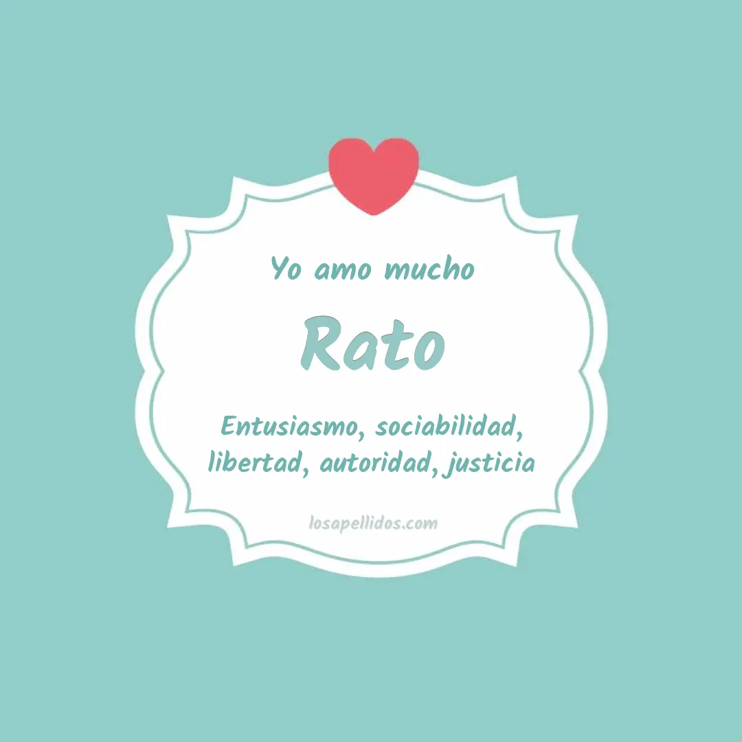 Yo amo mucho Rato