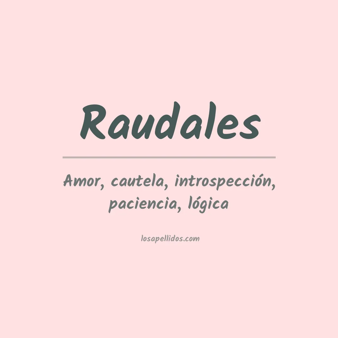 Apellido Raudales