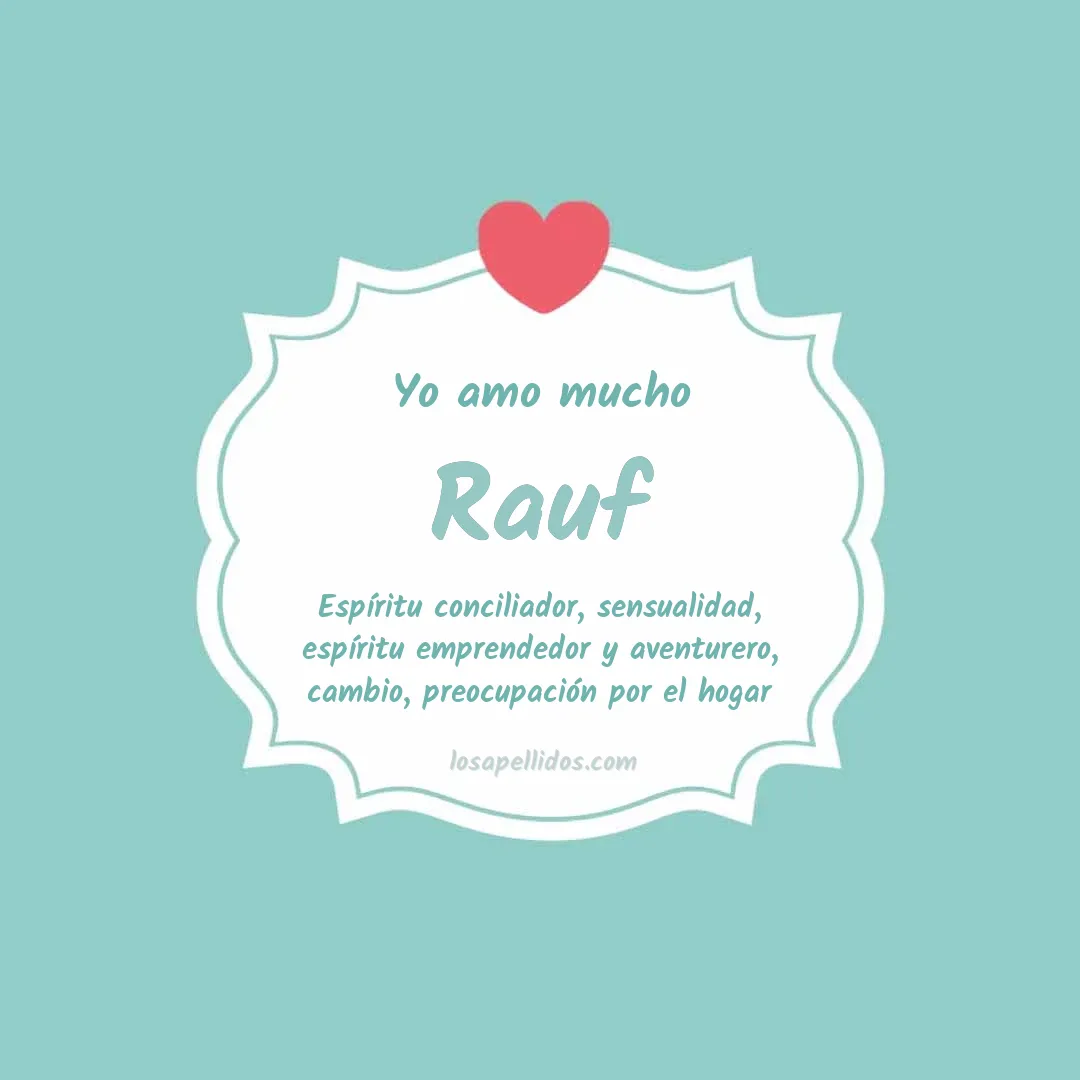 Yo amo mucho Rauf