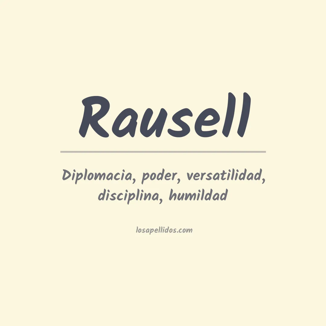 Apellido Rausell