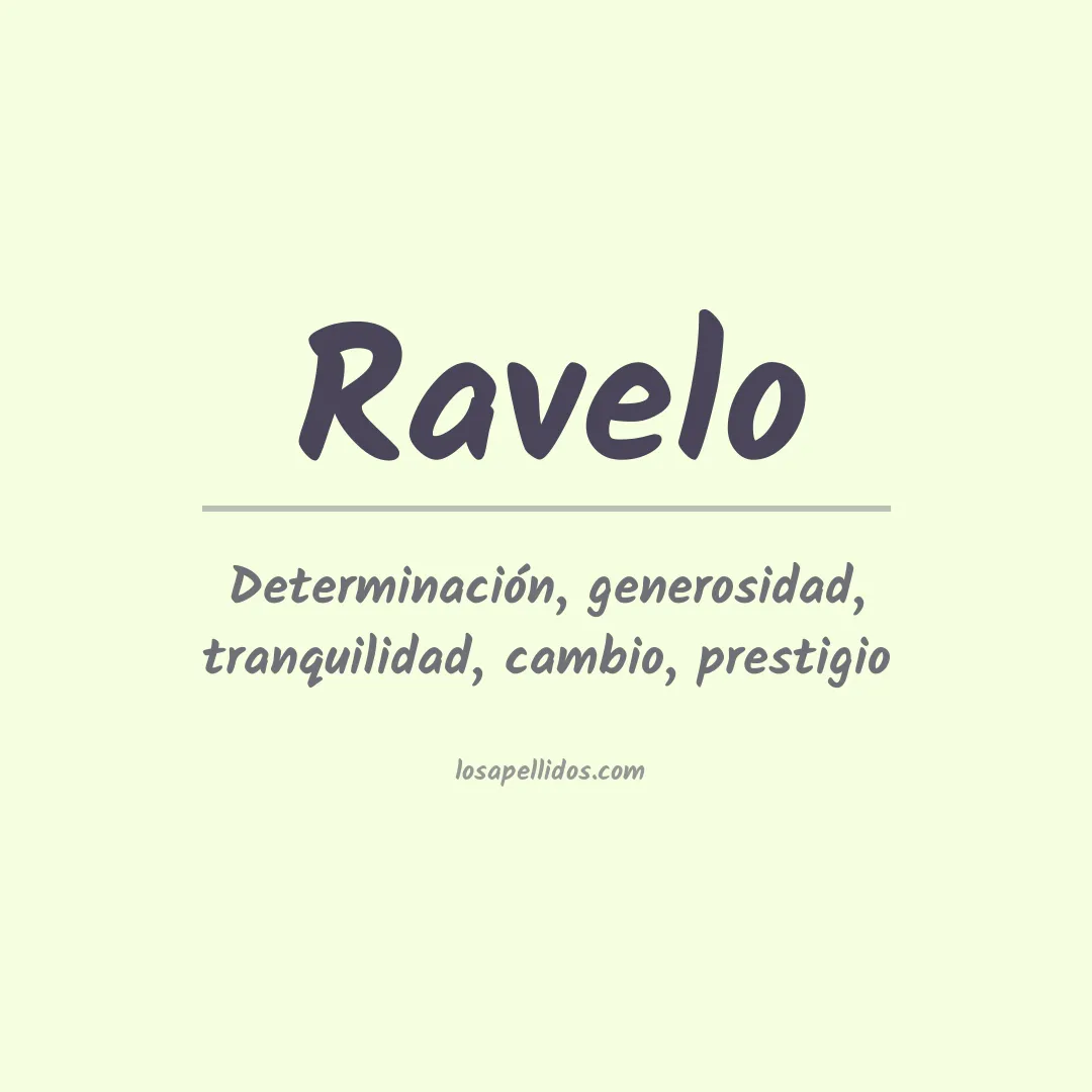 Apellido Ravelo