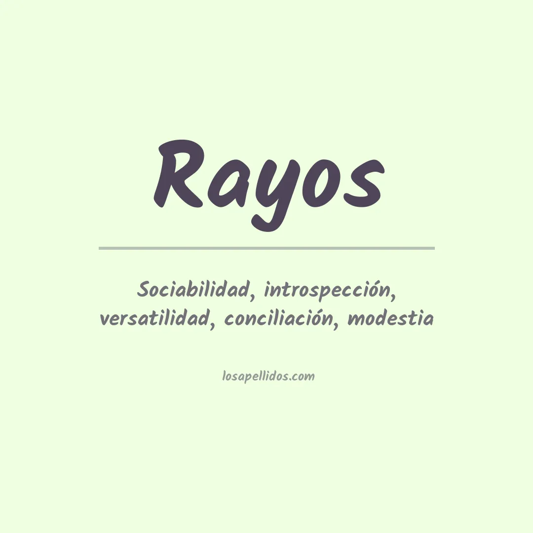 Apellido Rayos