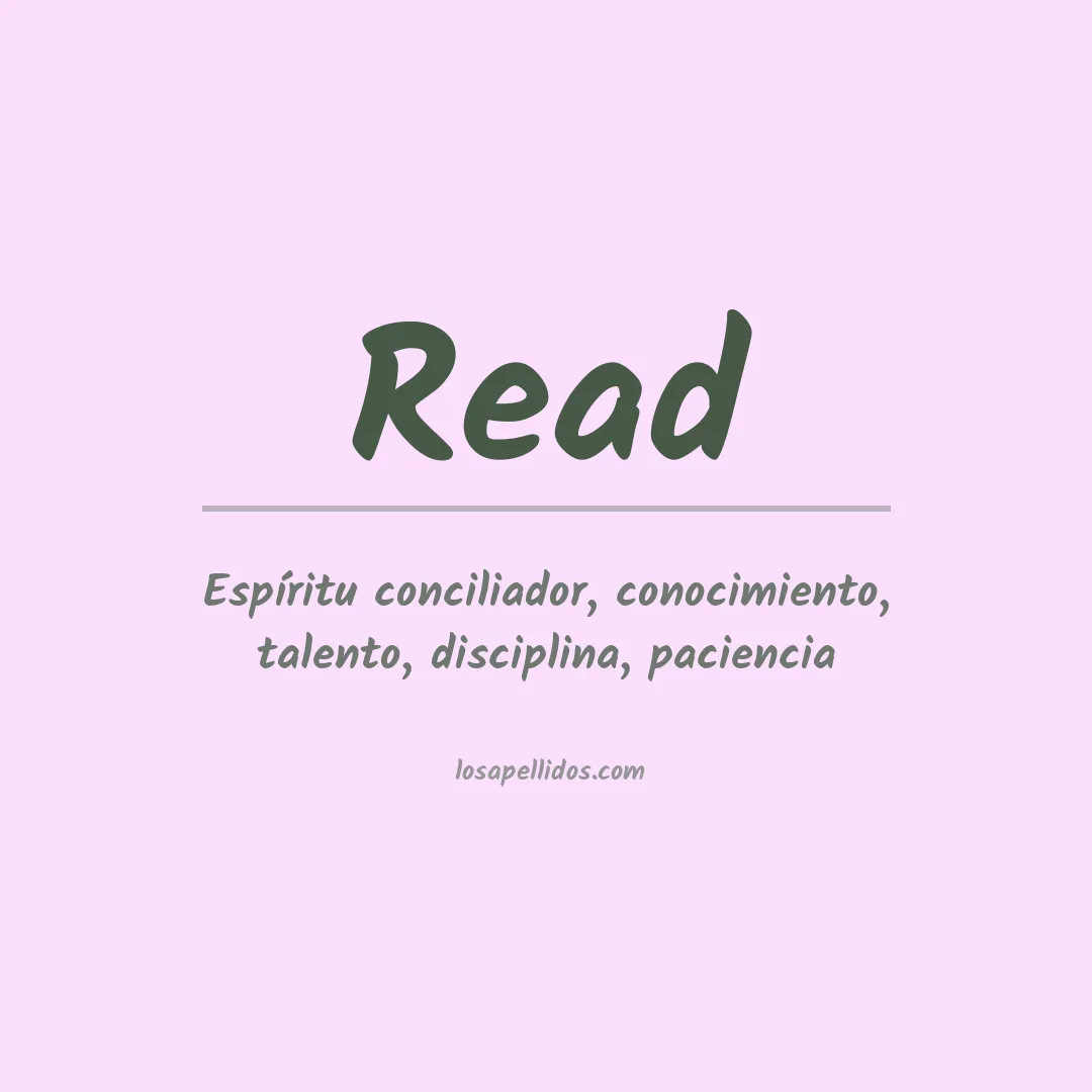 Apellido Read