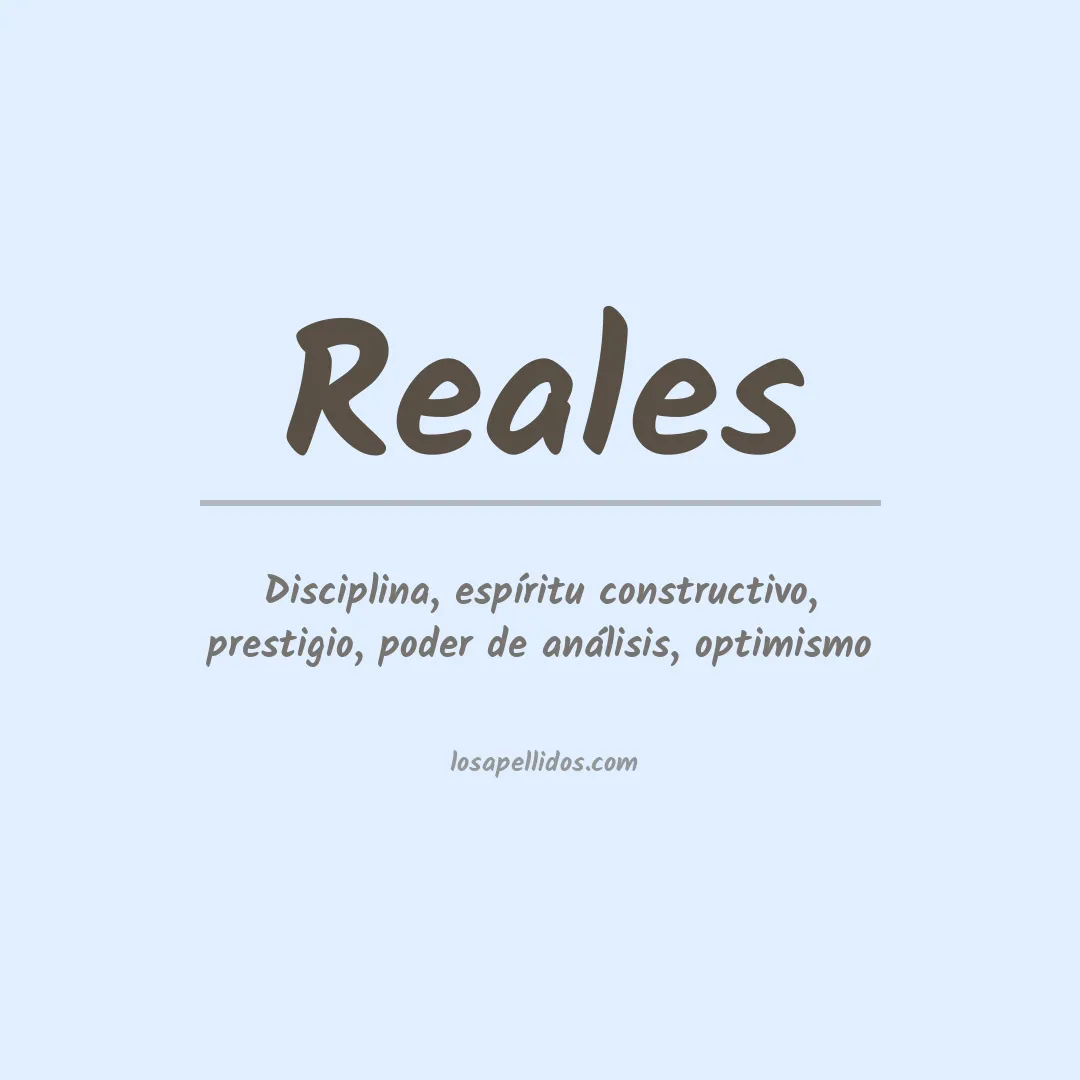 Apellido Reales