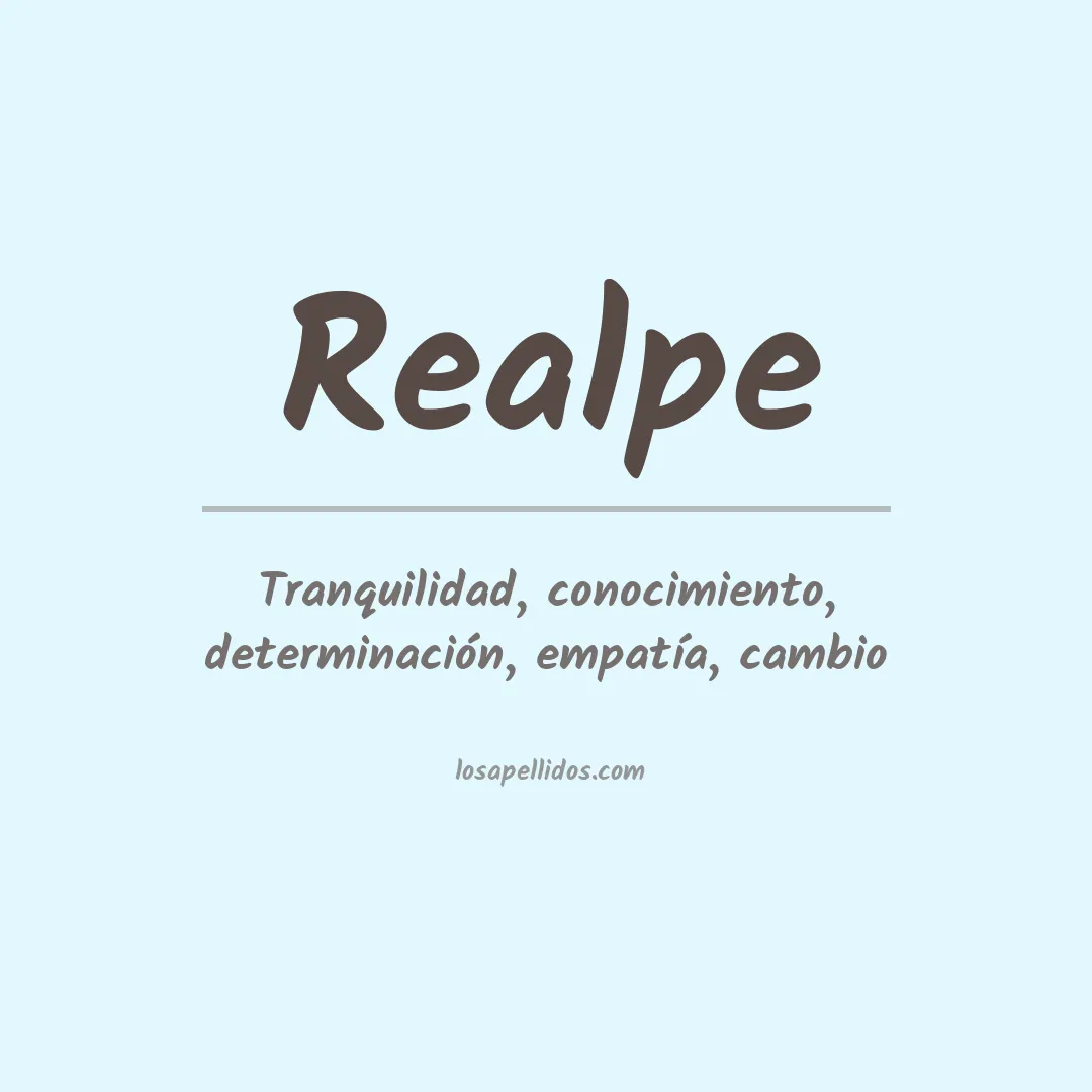 Apellido Realpe