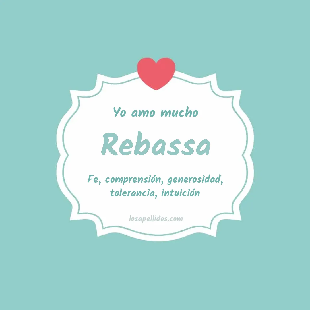 Yo amo mucho Rebassa