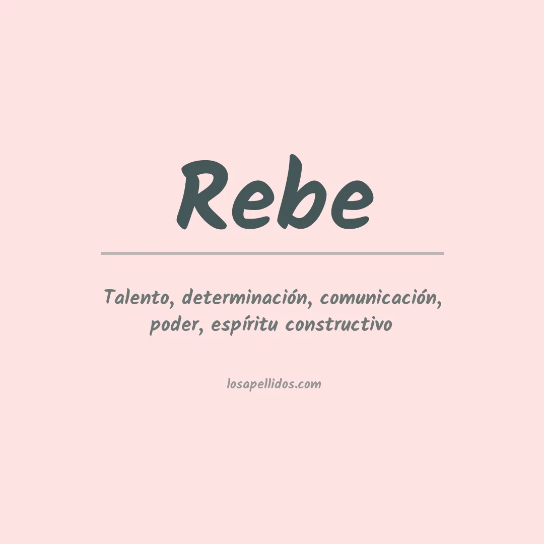 Apellido Rebe