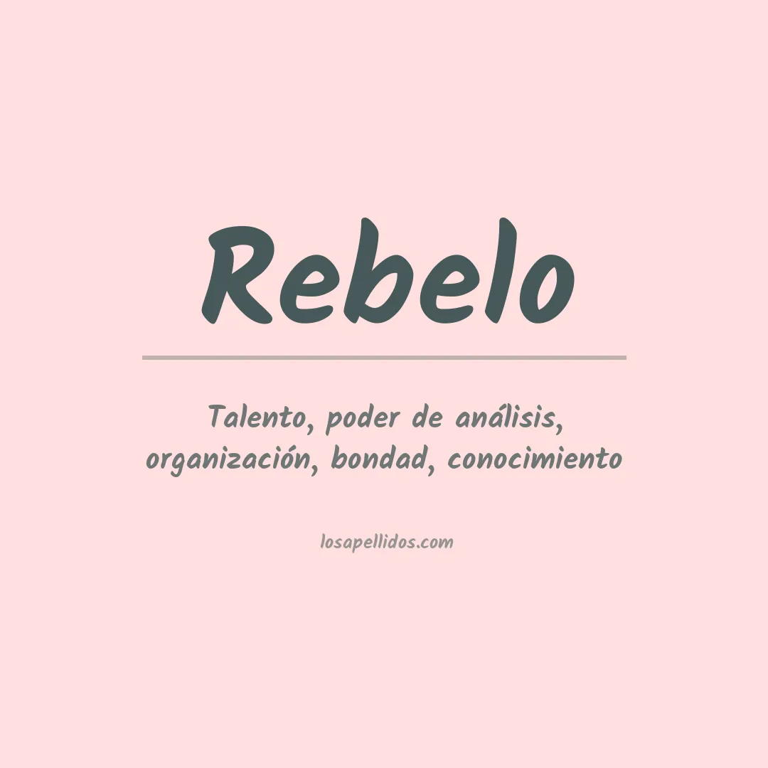 Apellido Rebelo