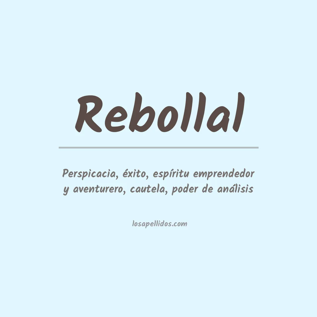 Apellido Rebollal