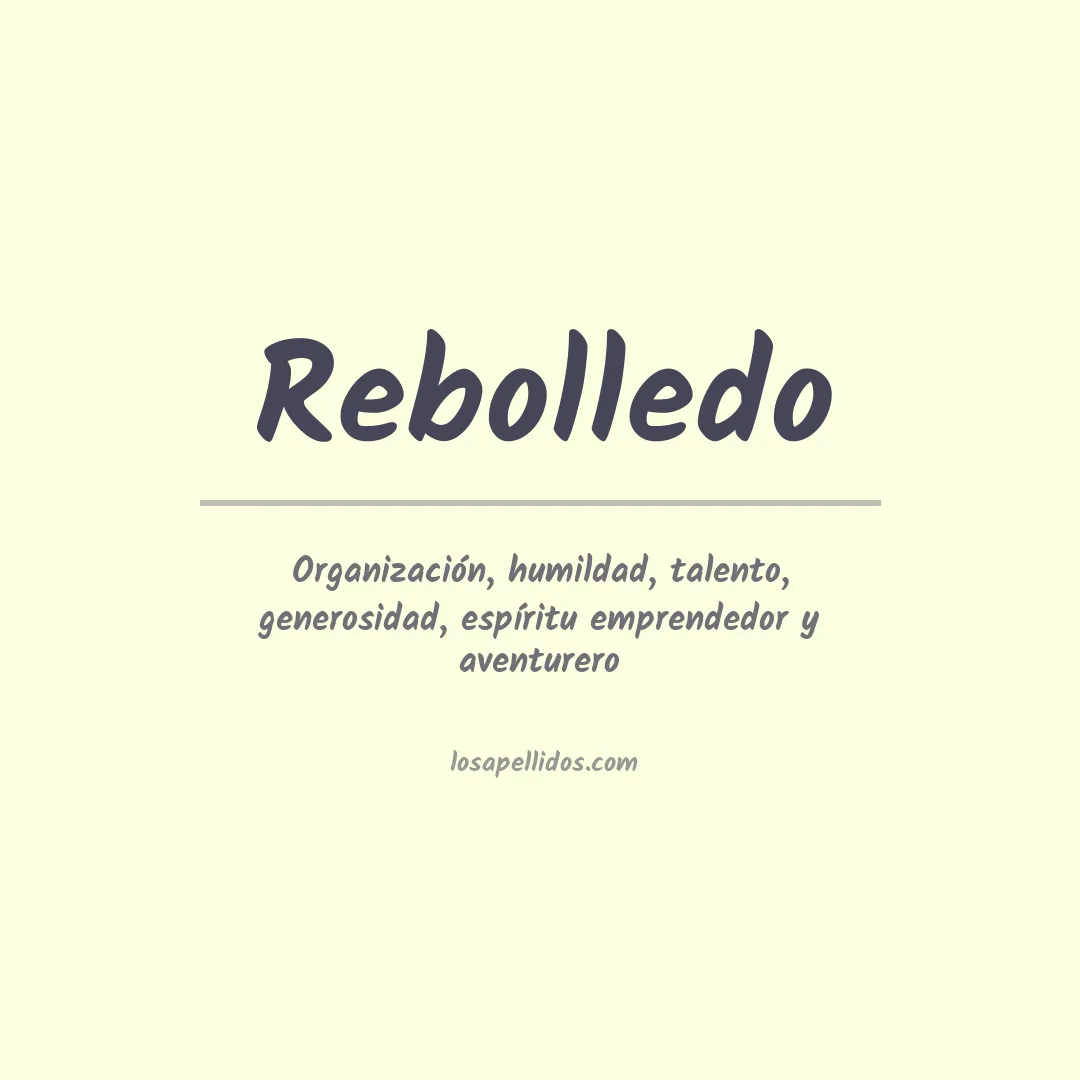 Apellido Rebolledo