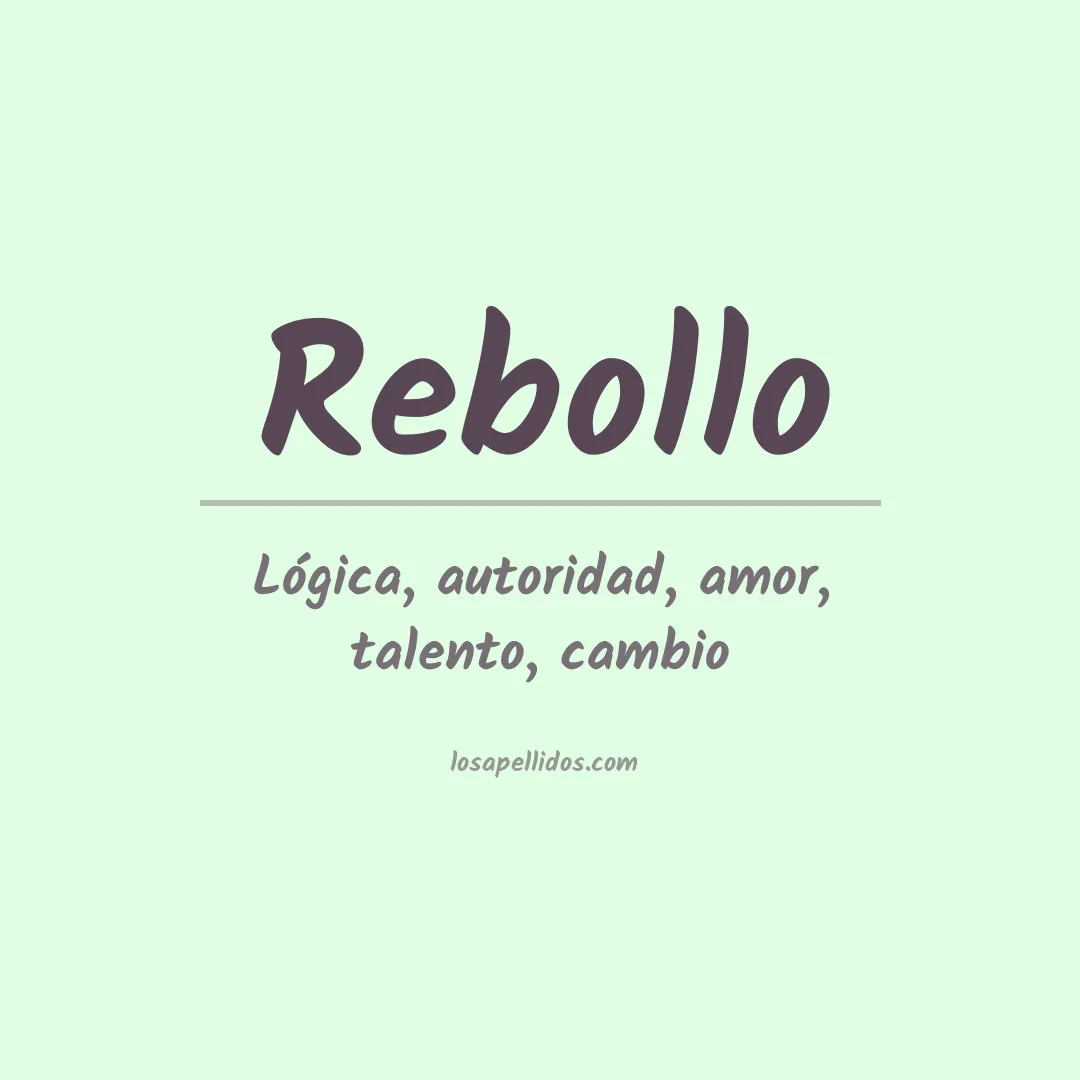 Apellido Rebollo