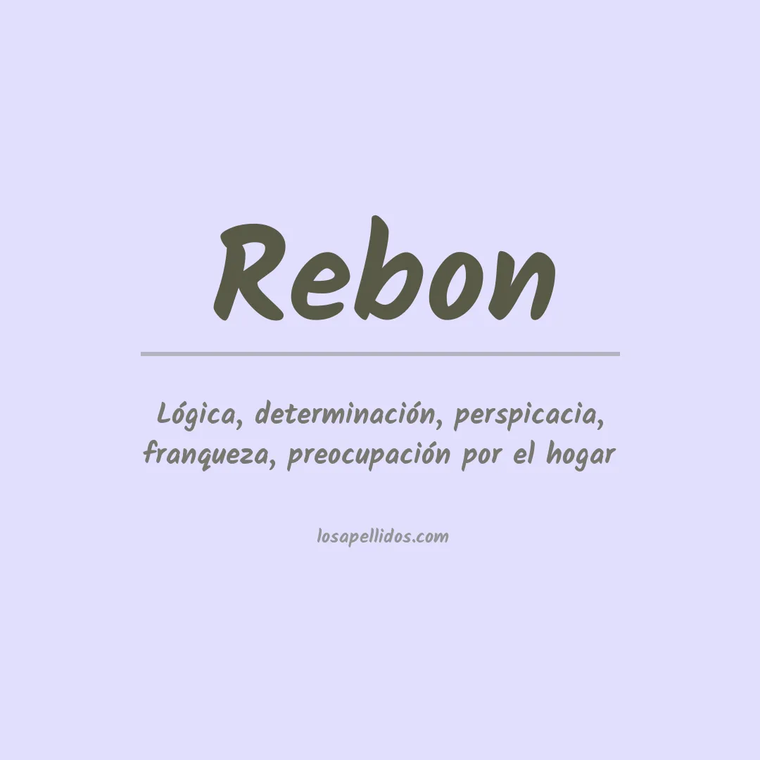 Apellido Rebon