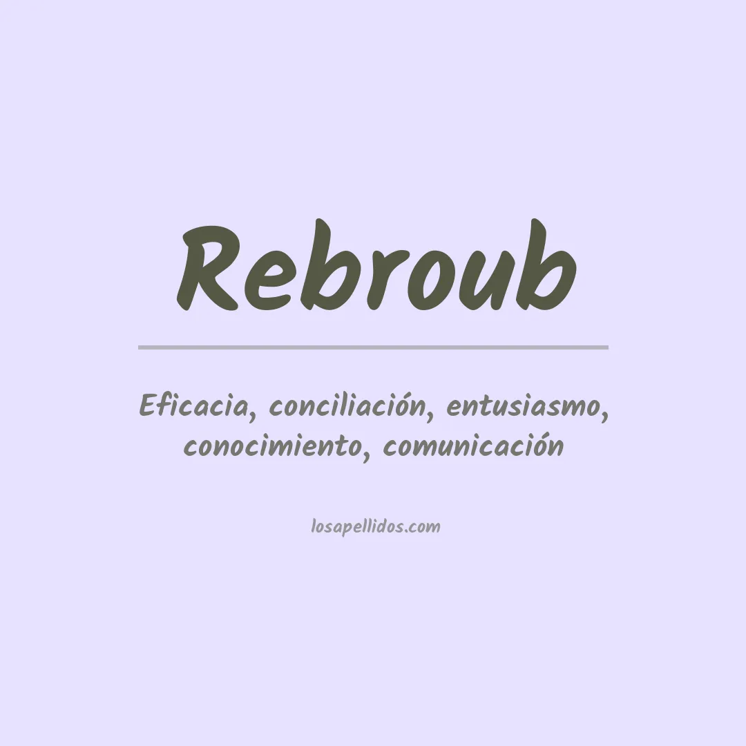 Apellido Rebroub