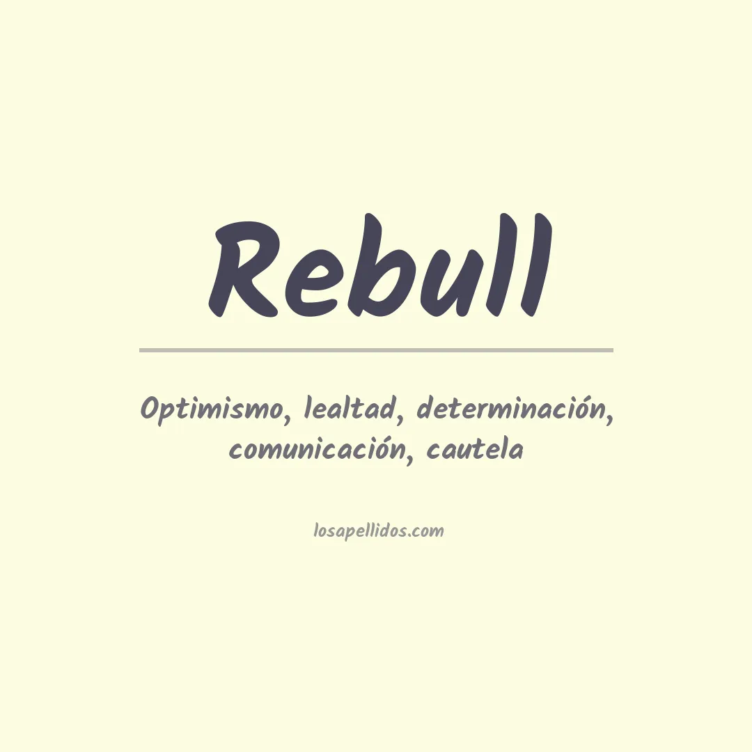Apellido Rebull