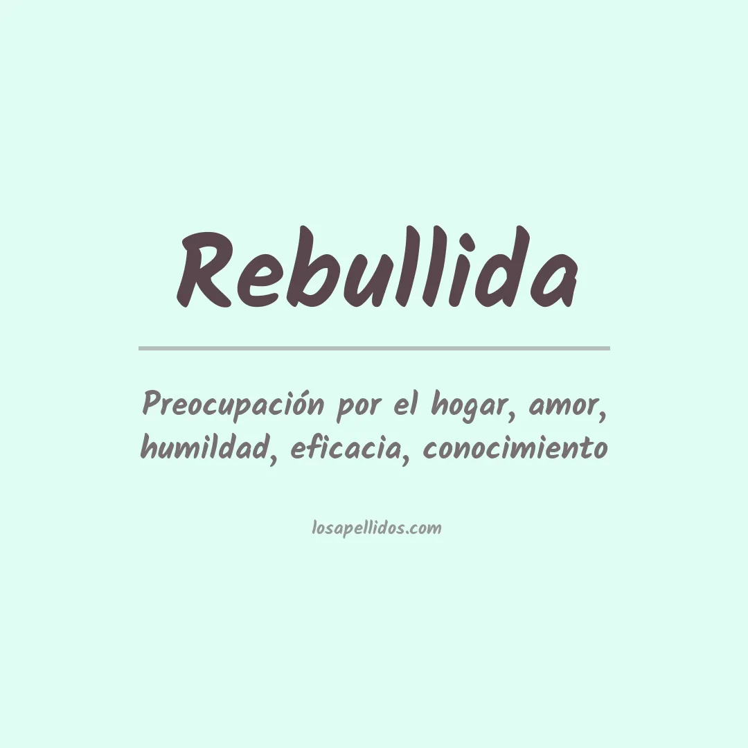 Apellido Rebullida