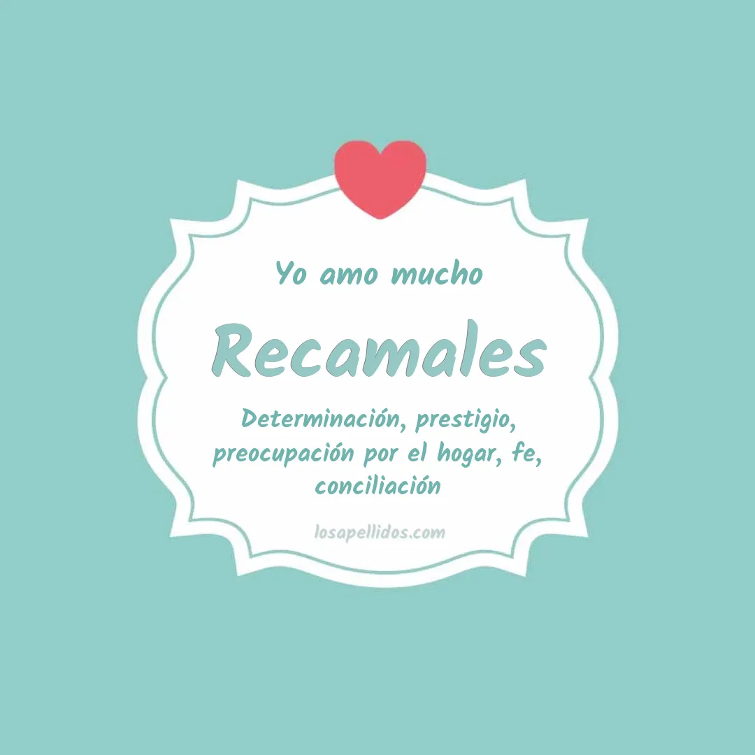 Yo amo mucho Recamales