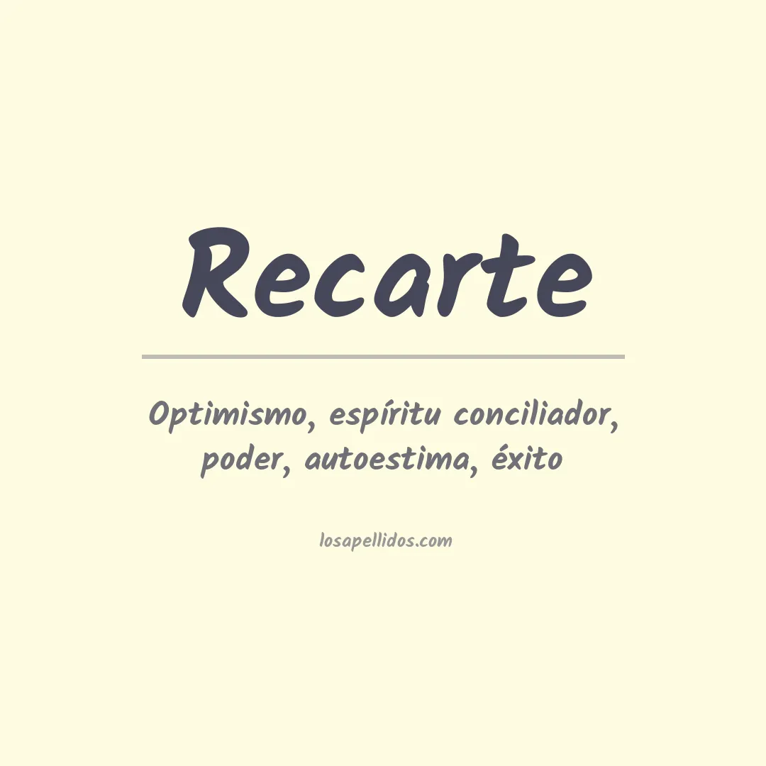 Apellido Recarte