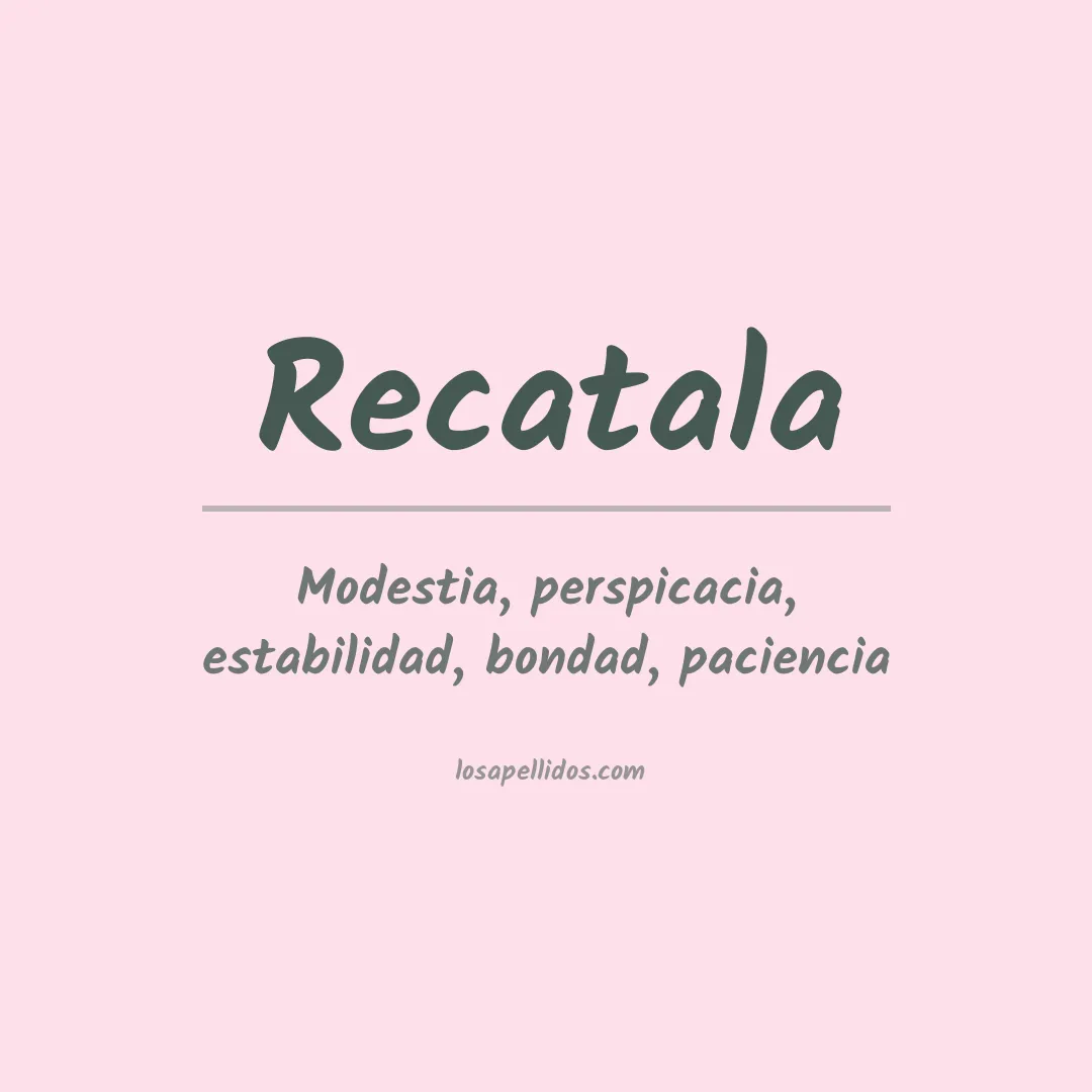 Apellido Recatala