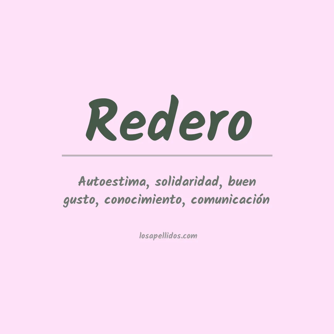 Apellido Redero