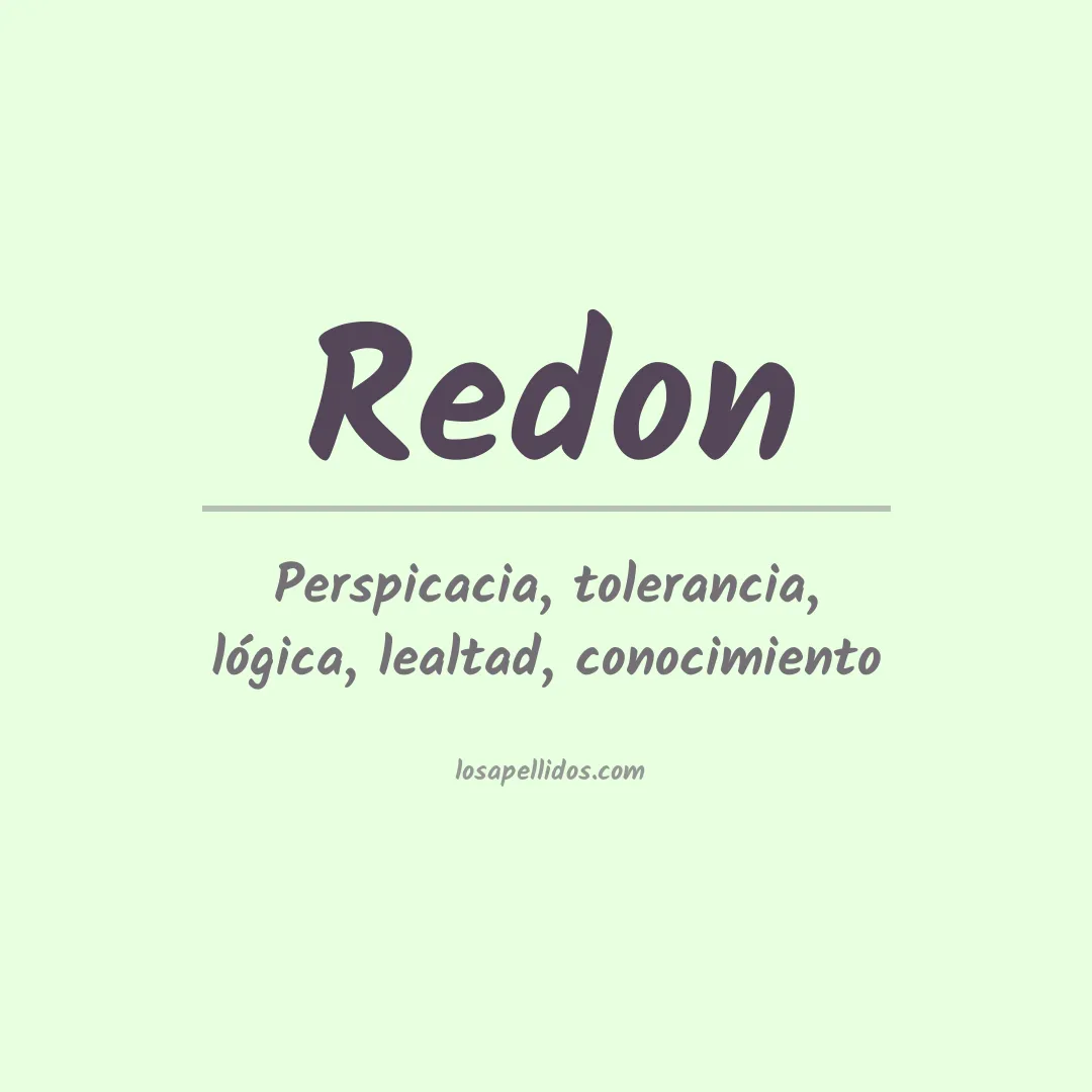 Apellido Redon
